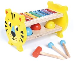 Andreu Toys houten speelgoed xylofoon tijger educatief spel