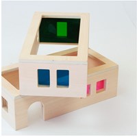 Andreu Toys bouwspeelgoed - Transparant dorp educatief karton spel
