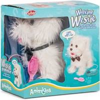 Tobar pluche hond speelgoed Walking Westie met afstandsbediening