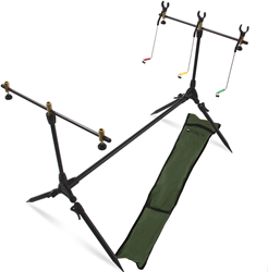 Angling Pursuits hengelsteun 3 hengels rod pod deluxe draagtas