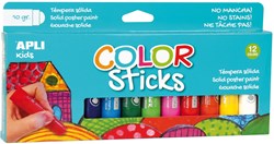 APLI Kids APLI - Kleurstok dik basis 12 kleuren