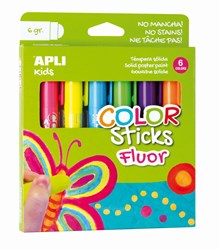 APLI Kids APLI - Kleurstift fluor 6 kleuren