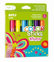 APLI Kids APLI - Kleurstift fluor 6 kleuren