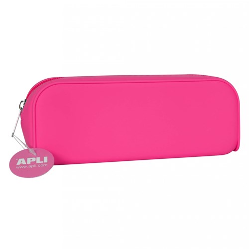 APLI Kids etui siliconen roze - flexibel en waterbestendig