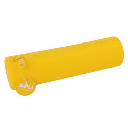 APLI Kids etui siliconen soft touch geel - flexibel en waterbestendig