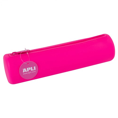 APLI Kids etui siliconen soft touch roze - flexibel en waterbestendig