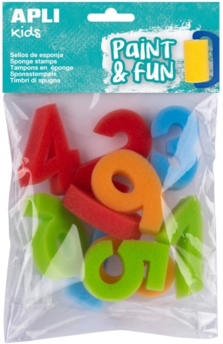 Apli Apli Sponsstempels Cijfers 10 stuk