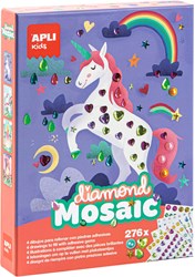 APLI Kids diamanten mozaïek knutselset - 4 kaarten, 276 diamanten