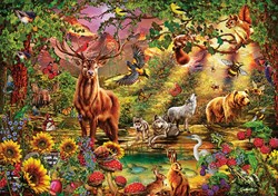 Art Puzzle legpuzzel Enchanted Forest - 1000 stukjes dieren