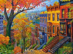Castorland legpuzzel Autumn City Hill - 3000 stukjes puzzelplezier