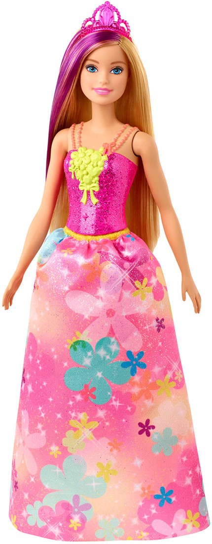 Broer achterzijde spade Barbie Pop Dreamtopia Prinses Zwart Met Rood Haar bij Planet Happy