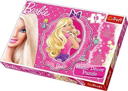 Trefl Barbie puzzel Magic Decor - 15 stukjes glow-in-the-dark