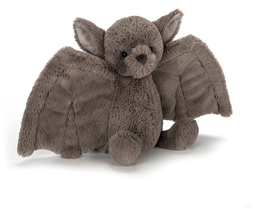 Jellycat knuffel Bashful Bat Vleermuis Klein 18cm