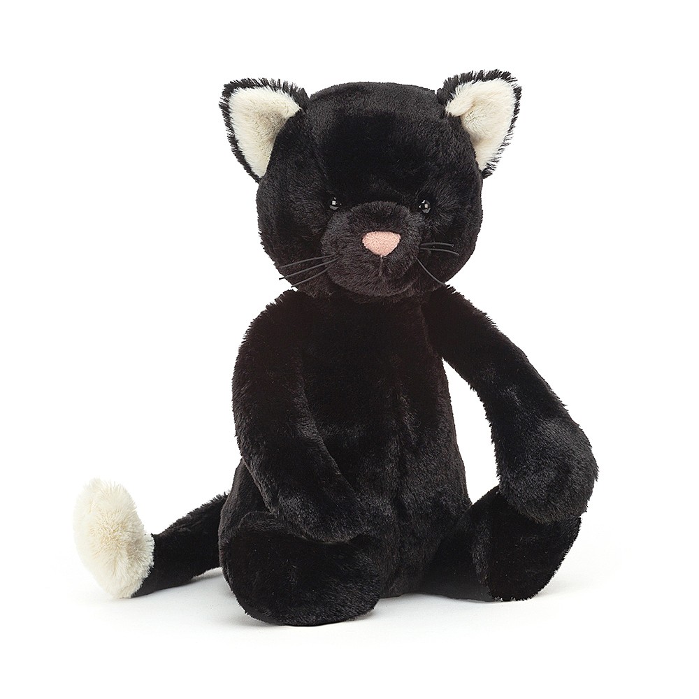 huwelijk Theoretisch breng de actie Jellycat Bashful knuffel Kitten Zwart Medium - 31 cm kopen?