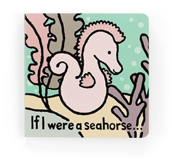Jellycat kinderboek zeepaardje - interactief voelboekje 15x15cm