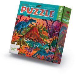Crocodile Creek foil puzzel Dazzling Dinos - 60 stukjes