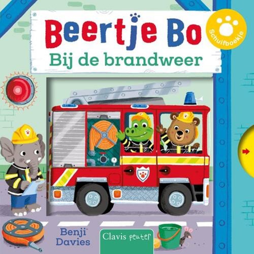 Clavis Beertje Bo - Bij de brandweer (schuifboekje)