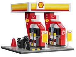 Cada bouwset speelgoed Shell tankstation winkel 305 stuks