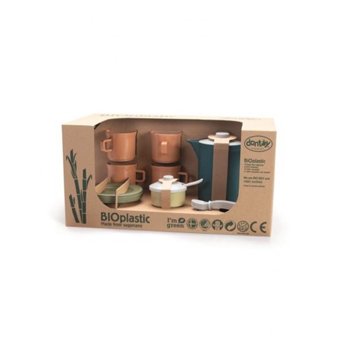 Dantoy BIOplastic koffieset - duurzame speelgoedset 17-delig-2