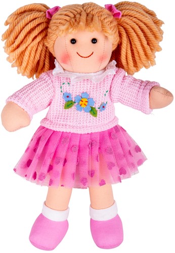 Bigjigs Zachte Knuffelpop Jasmin - 25 cm