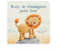 Jellycat knuffelboek Rory Le Courageux Petit Lion - interactief voorleesboek