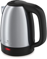 Blaumann waterkoker zwart zilver RVS 1,7L 1800W keukenapparaat