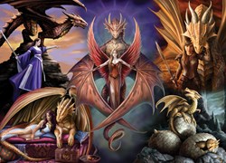 Bluebird Puzzle legpuzzel Anne Stokes - Dragon Fellowship - 1000 stukjes