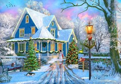 Bluebird Puzzle kerst legpuzzel Christmas at Home - 1000 stukjes