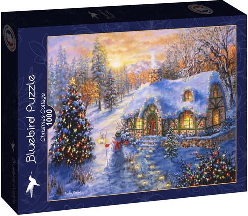 Bluebird Puzzle kerstpuzzel Christmas Cottage - 1000 stukjes-2