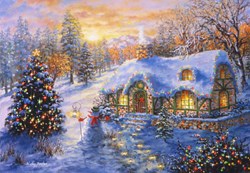 Bluebird Puzzle kerstpuzzel Christmas Cottage - 1000 stukjes