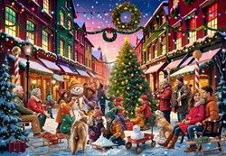 Bluebird Puzzle kerst puzzel Christmas Street - 1000 stukjes