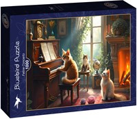 Bluebird Puzzle katten puzzel Feline Concerto - 1000 stukjes-2