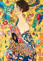 Bluebird Puzzle kunst puzzel Gustave Klimt Lady with Fan 1000 stukjes