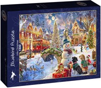 Bluebird Puzzle kerst puzzel Villa Christmas - 1500 stukjes puzzel-2