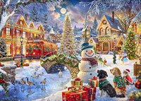 Bluebird Puzzle kerst puzzel Villa Christmas - 1500 stukjes puzzel