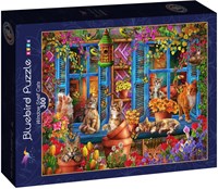 Bluebird Puzzle katten legpuzzel raamplank - 300 stukjes-2