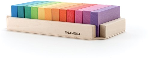 Ocamora speelgoed plankenset groot multicolor educatief karton-3