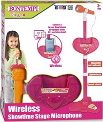 Bontempi draadloze microfoon speelgoed - podium microfoon voor kinderen