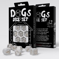 Q-Workshop dobbelstenen honden Charlie set - educatief spel - multicolor