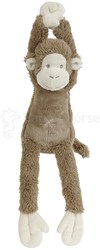 Happy Horse Muziekknuffel Aap Mickey - Bruin - Baby cadeau - Pluche