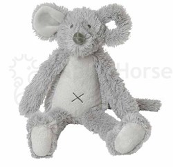Happy Horse knuffel Mouse Mindy 30 cm - grijs - zachte pluche muis