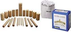 Philos houten Kubb spel - Berkenhout buitenspel 31x28cm