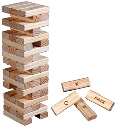 Philos behendigheidsspel Action Tower houten gezelschapsspel