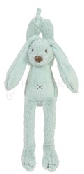 Happy Horse muziekknuffel Konijn Richie oceaanblauw - Lagoon groen - Baby cadeau