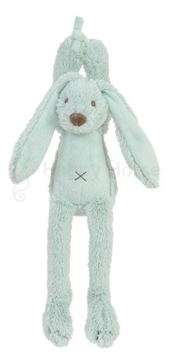 Happy Horse muziekknuffel Konijn Richie oceaanblauw - Lagoon groen - Baby cadeau