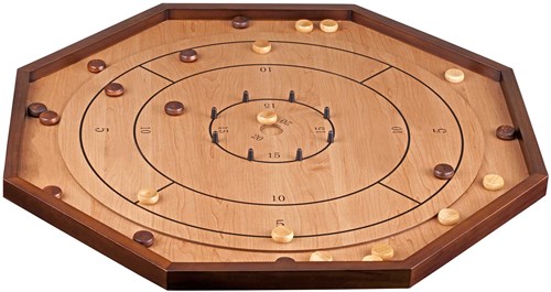 Philos Crokinole houten bordspel voor kinderen en volwassenen