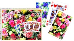 Piatnik Bloemenparadijs Roze Speelkaarten - Double Deck