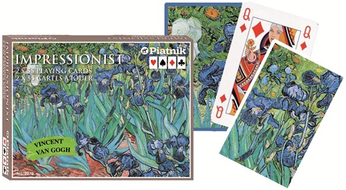Piatnik Vincent van Gogh - Iris Impressionist Speelkaarten - Dubbeldek