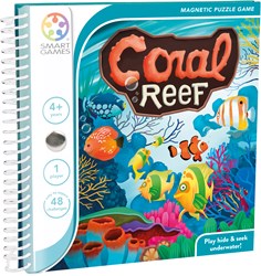 Smart Games puzzel Coral Reef - educatief magnetisch reisspel 48 opdrachten