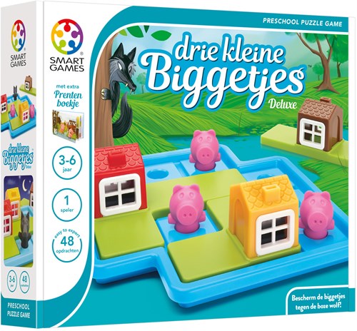 Smart Games Drie kleine biggetjes Deluxe - educatief denkspel voor kinderen